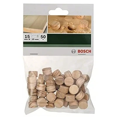 Image of Bosch 2609255320 Wood Tenons with Diameter 15mm/ Thickness 10mm