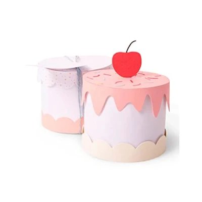 Image of Sizzix Thinlits Plus Die Set 11 Pack 664400 Cake Box by Georgie Evans, Multi Colour, One Size