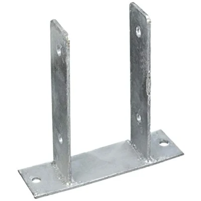 Image of CONNEX HV4254 Post Support Shoe Screw Mount. U101, Silver, 101 x 60 200 5,5 mm