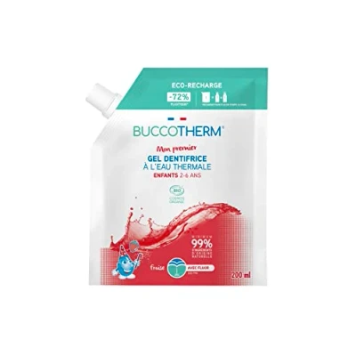 Image of Buccotherm My First Organic Strawberry Thermal Water Toothpaste Eco Refill 200ml