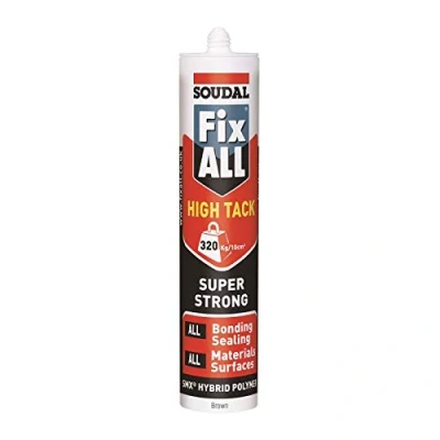 Image of Brown Soudal Fix All Turbo High Tack SMX Sealant Strong Bond Adhesive Polymer Silicone