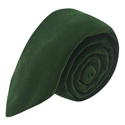 Image of King &amp; Priory Boys Dark Green Velvet Tie