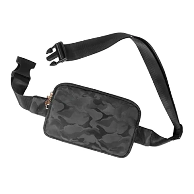 Image of Geestock Bumbag for Ladies Belt Bags Men Women Boys, Bum Bag Fanny Pack Black Fashion Waist Hiking Running Shopping Festivals Walking Travel Cycling