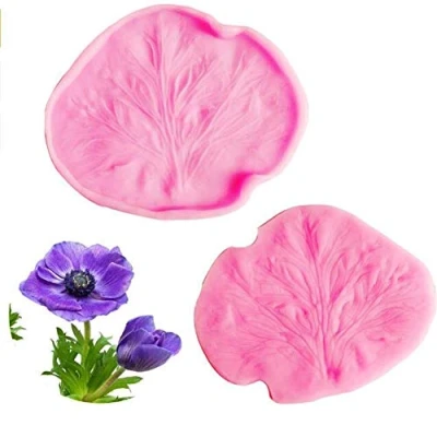 Image of 3D Flower Petal Leaves Veiner&amp;Cutter Silicone Mold Fondant Mould Set,Baking Mould,Cake Decorating Tool Bakeware Sugarcract Chocolate Gumpaste Cake Decorative Molds