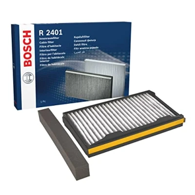 Image of 12758727, 12758728, 12758729, 32020155, 5047238 Pollen Filter BOSCH 1 987 432 401 Activated Carbon 328mm 200mm 56mm SAAB: 9 5 Estate