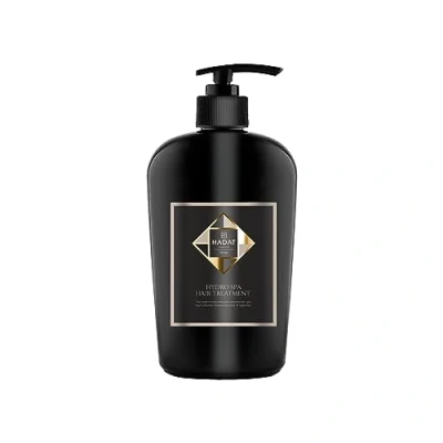Image of Hydro Spa hair treatment professional moisturising mask for dry and damaged HADAT Cosmetics 500 ml. Salon coloured hair. Maintains colour intensity
