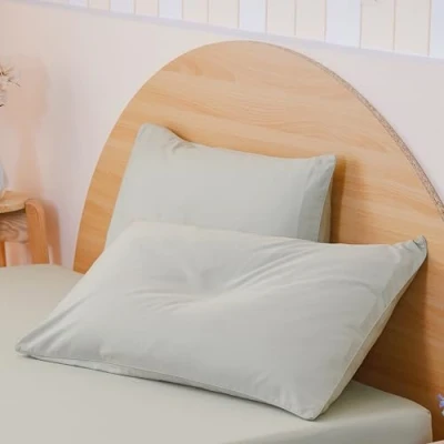Image of Sheet Story Bamboo Pillow Cases 2 pack 50x75cm Size 400 Thread Count, Soft and Cooling Sage Pillowcases Hypoallergenic Covers Extra Deep Inner Flap Envelope Closure