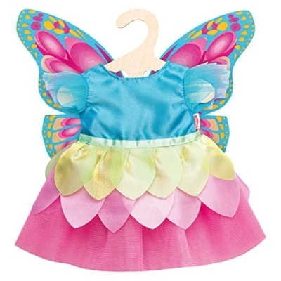 Image of Heless 2030 Fairy Dress for Dolls Butterfly Size 35 45cm, Multi Coloured