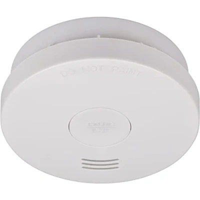 Image of Brennenstuhl Smoke Detector RM L 3100 with Integrated Battery (Smoke Alarm Tested and Certified According to VDS DIN EN 14604) White