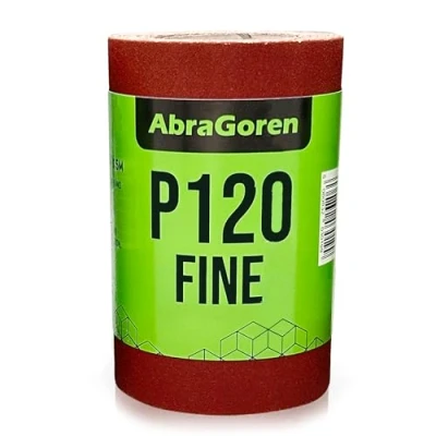 Image of Sandpaper Roll Fine P120 11.5cm x 5m For Wood and Walls Sand Paper 120 grit
