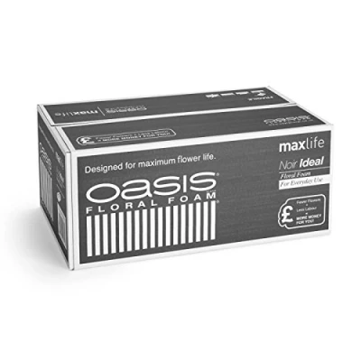 Image of 20 x Oasis® Noir Black Ideal Floral Foam MaxLife Brick Block (Full Box)