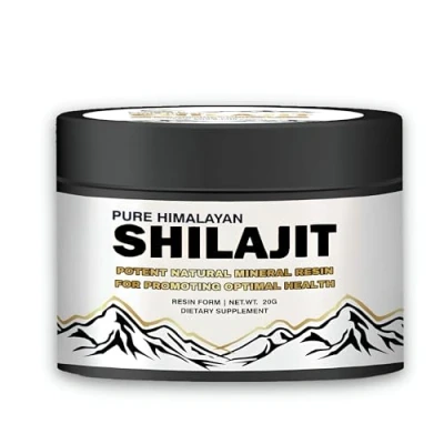 Image of Caligold Health 100% Pure Himalayan Shilajit Resin, 20g, 40 Servings, Authentic, Vegan, Fulvic Acid, for Men &amp; Women