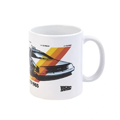 Image of Grupo Erik Back to The Future Ceramic Mug 35 cl 350 ml 3.74 x 3.15 inches 9.5 8 cm Coffee Tea Funny Gifts Merchandise