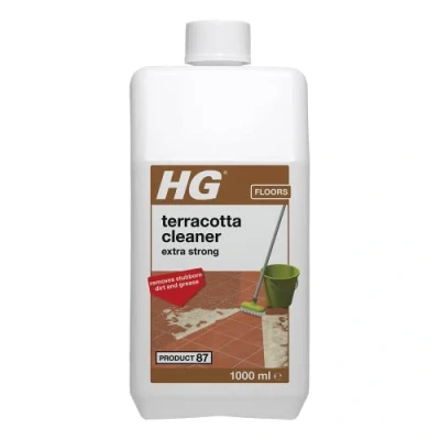 Image of HG Terracotta Cleaner Extra Strong, Product 87, Concentrated Cleaning For Removal of Grease, Polish, Protective Films &amp; Ingrained Dirt, All Types Terra Cotta Floors 1 Litre (194100106)