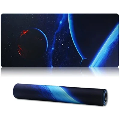Image of Jahosin XXL Gaming Mouse Mat, Extended Pad Stitched Edges 2MM Non slip Rubber Base 90x40cm Desk for Gaming/Office/Bussiness 90 x 40 ingqiu02