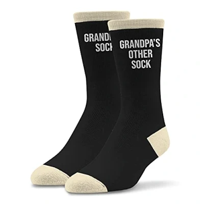 Image of Socktastic Men&#039;s Funny Grandpa Socks Novelty for Grandad, Fits Shoe Sizes 8 13