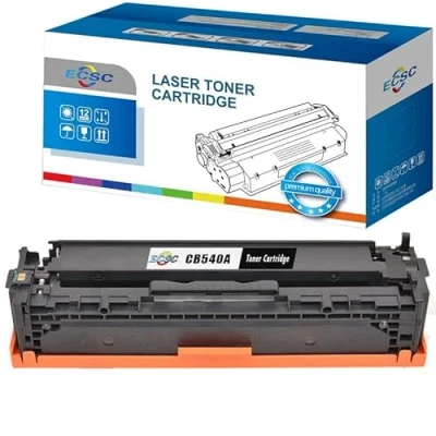 Image of ECSC Toner Cartridge CB540A For Printer, Compatible With HP Colour LaserJet CM1312 CM1312n CM1312nfi CP1215 CP1217 CP1510 CP1514n CP1515n CP1518ni (Black, 1 Pack)
