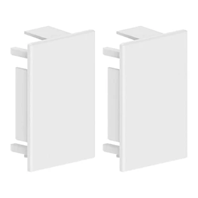 Image of Habengut End Caps for Mounting The Cable Duct 40 x 60 mm, White