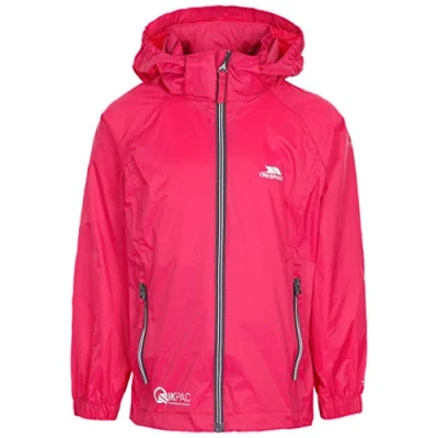 Image of Trespass Qikpac X Waterproof Packaway Jacket Raincoat For Girls &amp; Boys