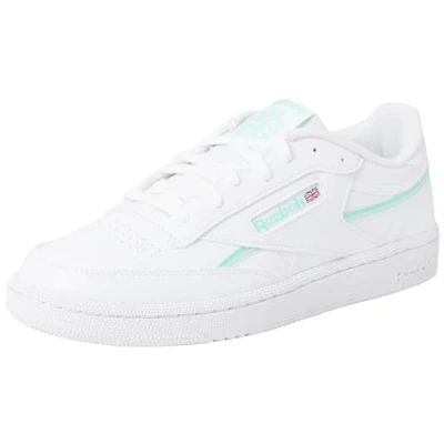 Image of Reebok Women&#039;s Club C 85 Vegan Sneaker, FTWWHT/HINMIN/Mist, 4 UK