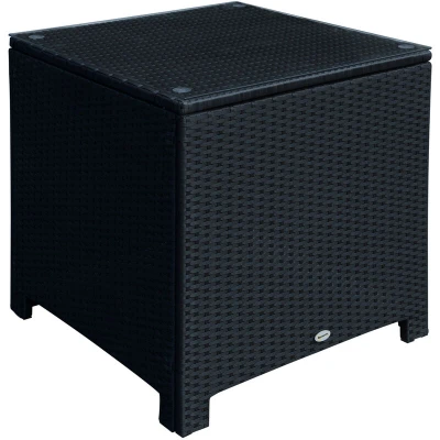 Image of Outsunny Outdoor Rattan Garden Patio Wicker Weave Furniture Table Sofa Chair Black New01 0724