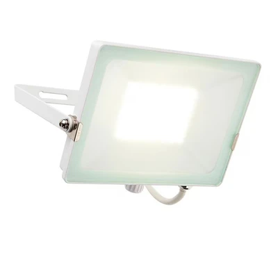 Image of Saxby Salde Led Outdoor Wall Flood Light Matt White Paint 4000K IP65 98446
