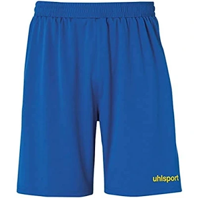 Image of uhlsport Center Basic Shorts Children&#039;s Azure/Lime Yellow, 164