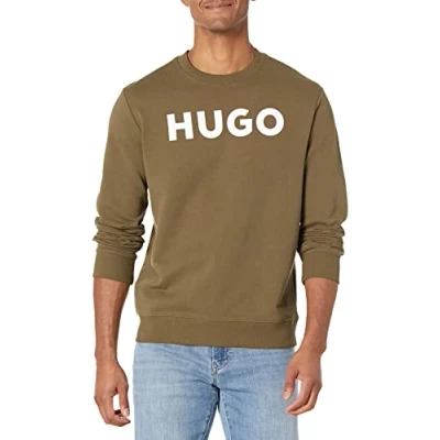 Image of HUGO Unisex&#039;s Big Logo Pullover Sweatshirt, Myrtle Green, S