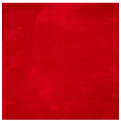 Image of vidaXL Rug HUARTE Short Pile Soft and Washable Red 200x200 cm