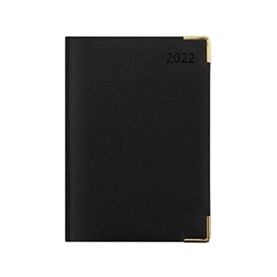 Image of Letts of London Connoisseur A5 Week to View 2022 Diary Black, 22 TC3XBK