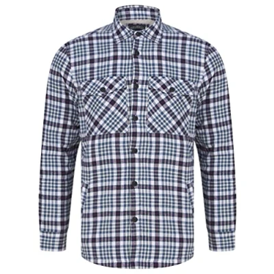 Image of Tokyo Laundry Men&#039;s Sawatch Thick Fleece Lined Checked Flannel Work Shirt