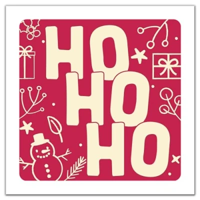 Image of Christmas Card Cool Funny Pretty Xmas for Him Her Boyfriend Girlfriend Husband Wife Kids Cute all (Snowman)