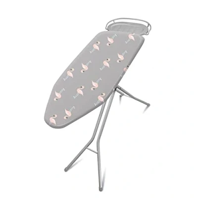 Image of Addis 516188 Affinity Ironing Board, Silver Flamingo design, Metal, 114 x 36.5 cm