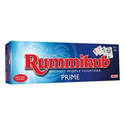 Image of IDEAL Rummikub Prime game: Brings people together Family Strategy Games For 2 4 Players Ages 7+