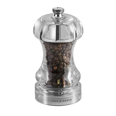 Image of Cole &amp; Mason Precision+145 Clear Pepper Mill