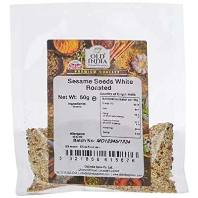 Image of Old India Sesame Seeds White Roasted 50g