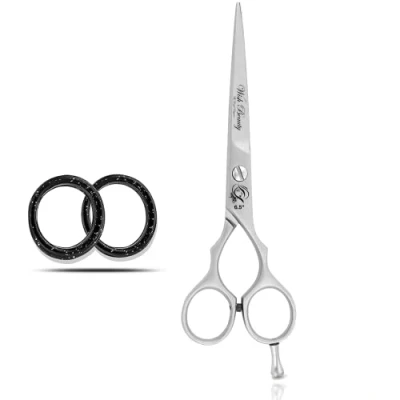 Image of Wishbeauty Hairdressing Scissors for All Hair Type Cutting Hairdressers, Barbers, Professionals, Personal use and Beard or Moustache Trimming