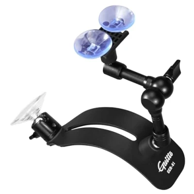 Image of GUITTO Guitar Balance Support Classical Foot Stool, Ergonomic Design, Quick Adjustment (Lock) Angle, Suitable for Acoustic Guitars with a Smooth Paint(Lacquer) Finish GGR 01