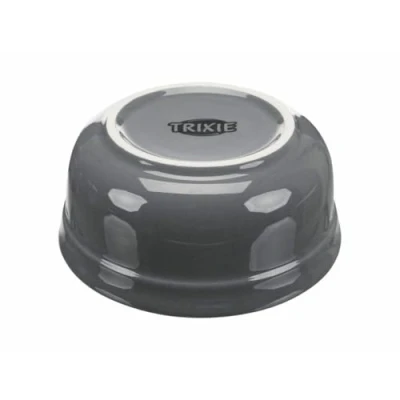 Image of TRIXIE Feeder Set, 2 x 0.6 L/15 cm, Petrol Blue/Grey, Dog