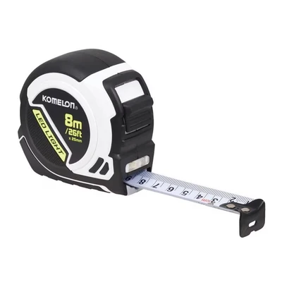 Image of Komelon LED LIGHT Tape Measure 8m/26ft (Width 25mm) KOMPLD85ME