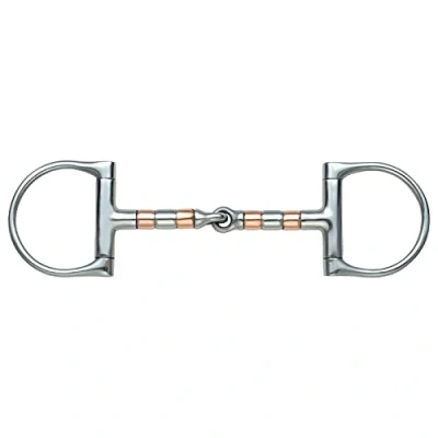 Image of Shires Equestrian Roller Mouth Dee Bit S/steel Size: 51/2