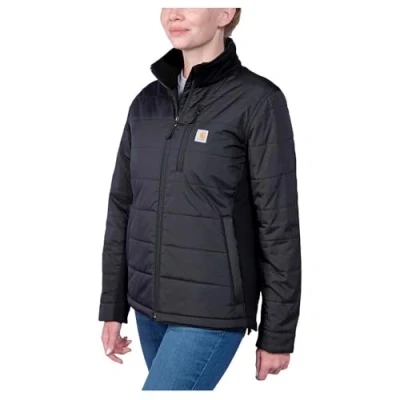 Image of Carhartt Women&#039;s Relaxed Fit Fleece Pullover Jacket, Black, M