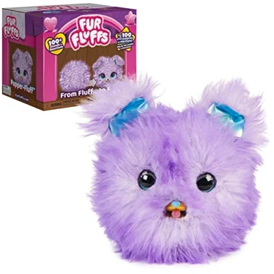 Image of Fur Fluffs, Pupper Fluff Surprise Reveal Interactive Toy Pet, Over 100 Sounds and Reactions Cute Fluffy Dog Kids Toys for Girls &amp; Boys Ages 5+