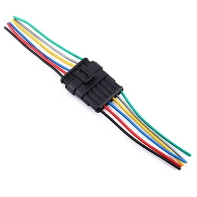 Image of New 6 Pin Way Waterproof Electrical Connectors Socket Kit Car Wire Connector Plug with