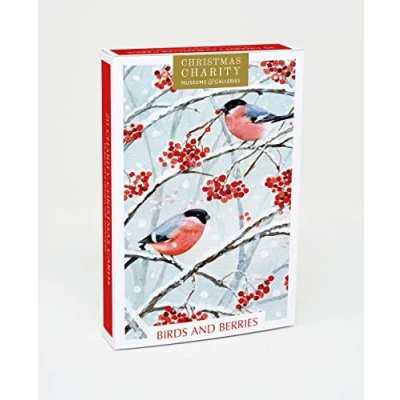 Image of Birds and Berries Box of 20 Christmas Greetings Cards