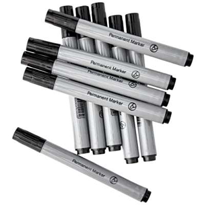 Image of Whitebox Wx26045a Permanent Marker with Bullet Tip Black