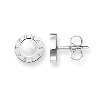 Image of Thomas Sabo Women Stud Earrings Mother of Pearl white 925 Sterling Silver H1859 029 14