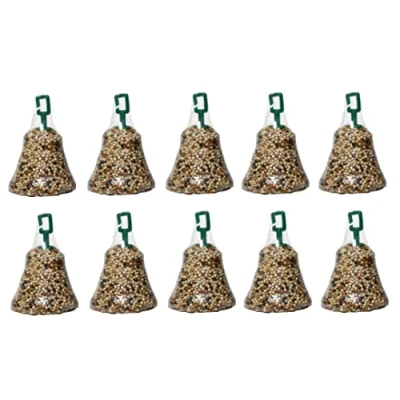 Image of 10 PACK JOHNSONS CANARY SEED BELLS FINCHES LINNETS BIRD TREATS HANGING 34G