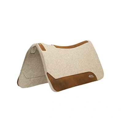 Image of Weaver Leather Large Pony Wool Blend Felt Saddle Pad, 3/4&quot;, Tan