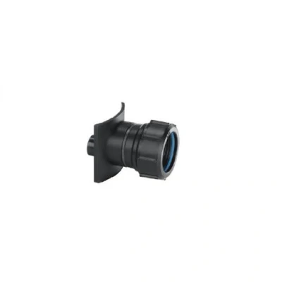Image of McAlpine 4&quot;/110mm x 1�&quot; Outlet Two Piece Cast Iron Soil Pipe Boss Connector BOSS110CAST BL
